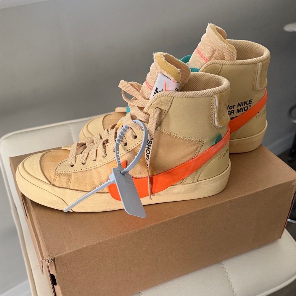 Nike / Off White The 10: Nike Blazer Mid Sneakers Size 6 - Picture 2 of 8